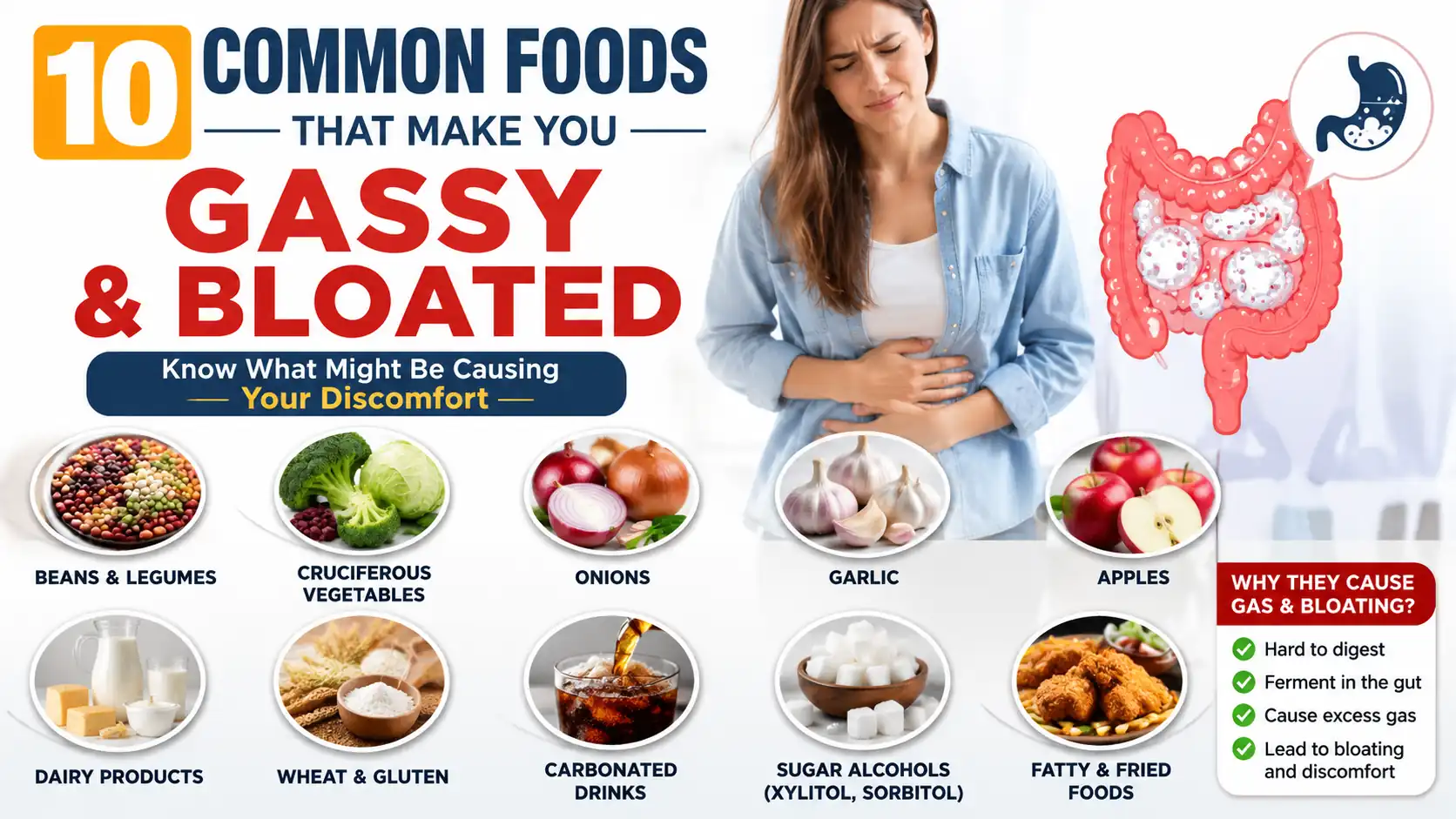 10 Common Foods That Make You Gassy and Bloated