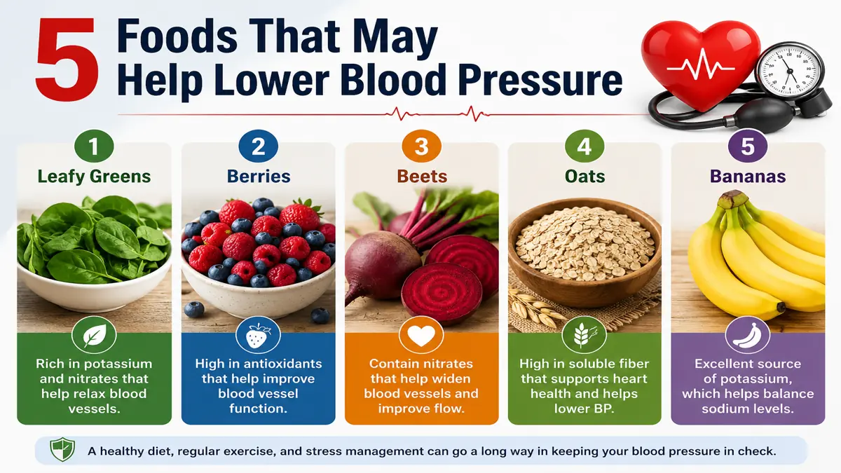 5 Foods That May Help Lower Blood Pressure