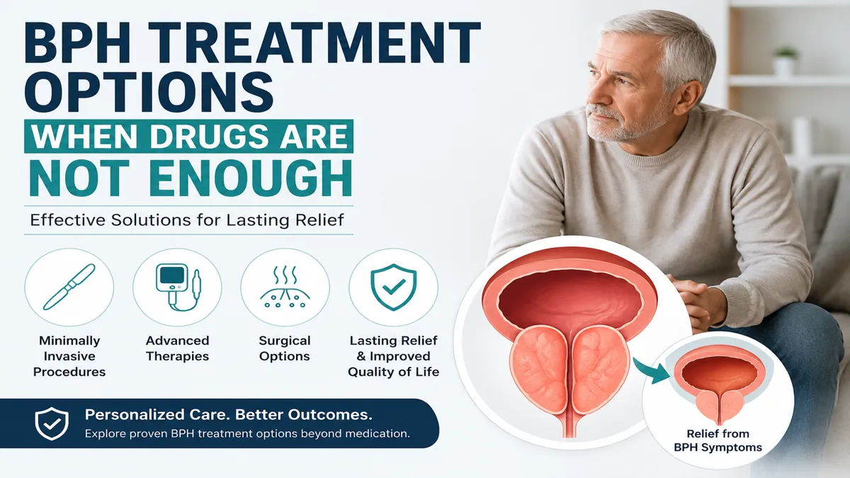 BPH Treatment Options When Drugs Are Not Enough