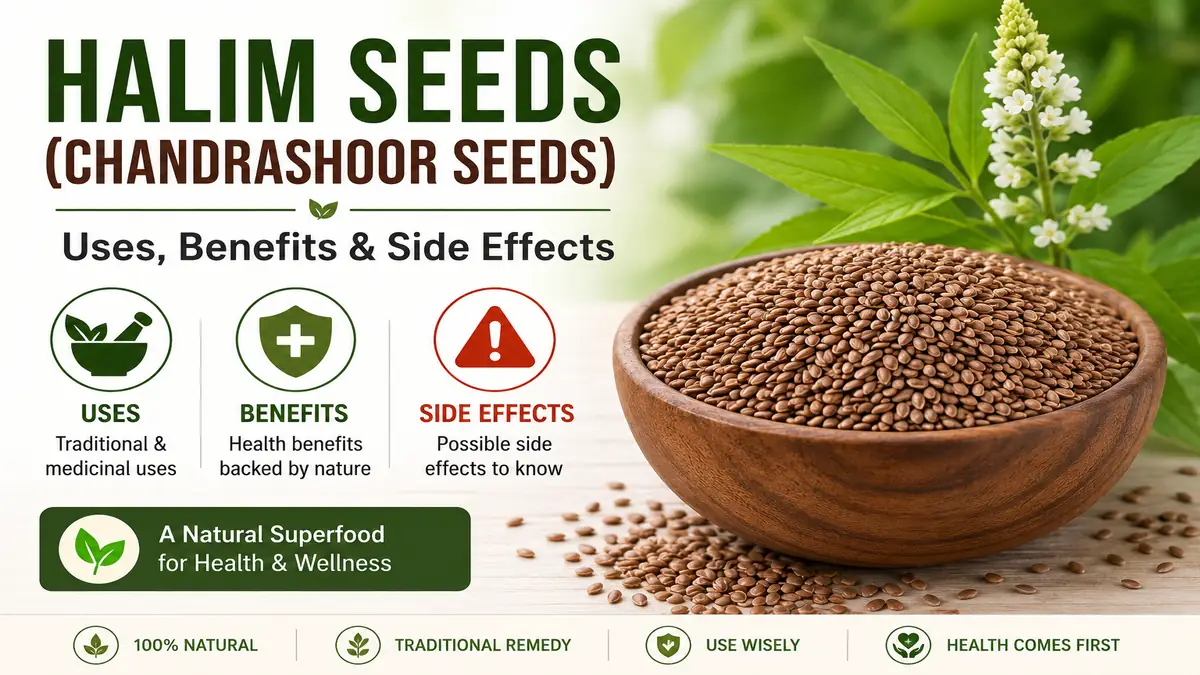 Halim Seeds (Chandrashoor Seeds): Uses, Benefits & Side Effects