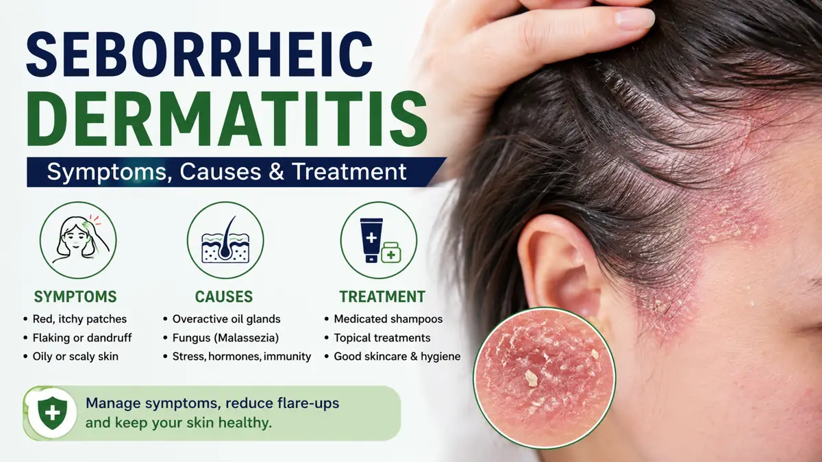 Seborrheic Dermatitis Symptoms, Causes & Best Treatment Options