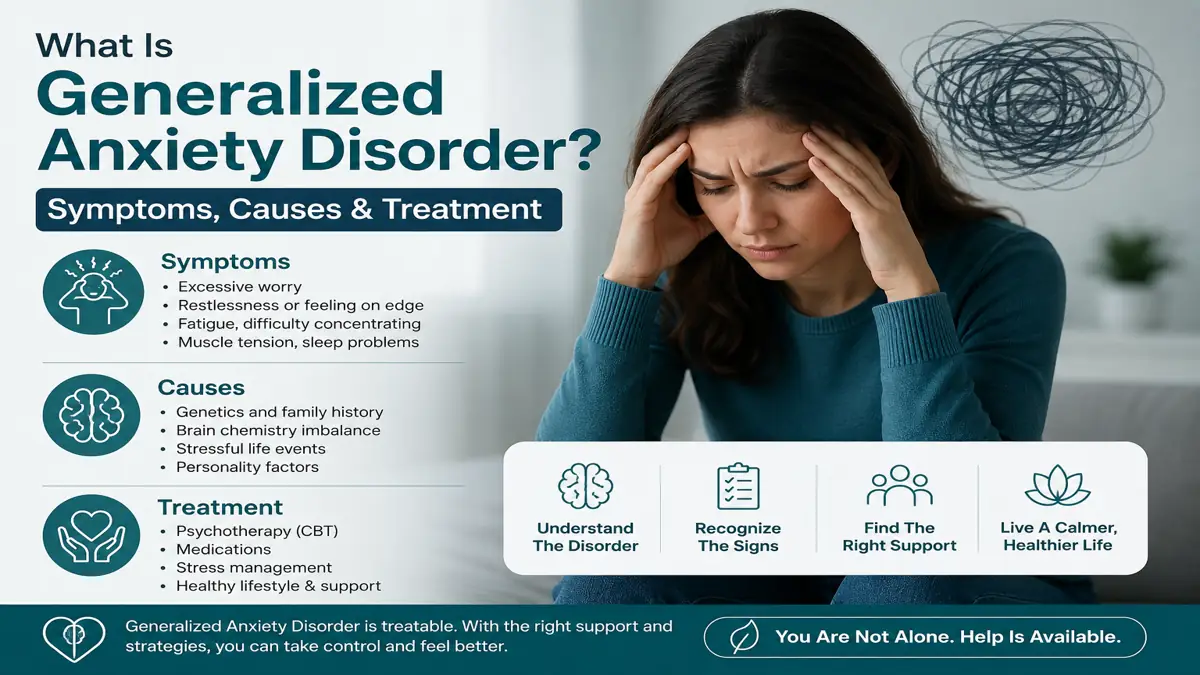 What Is Generalized Anxiety Disorder Symptoms, Causes & Treatment