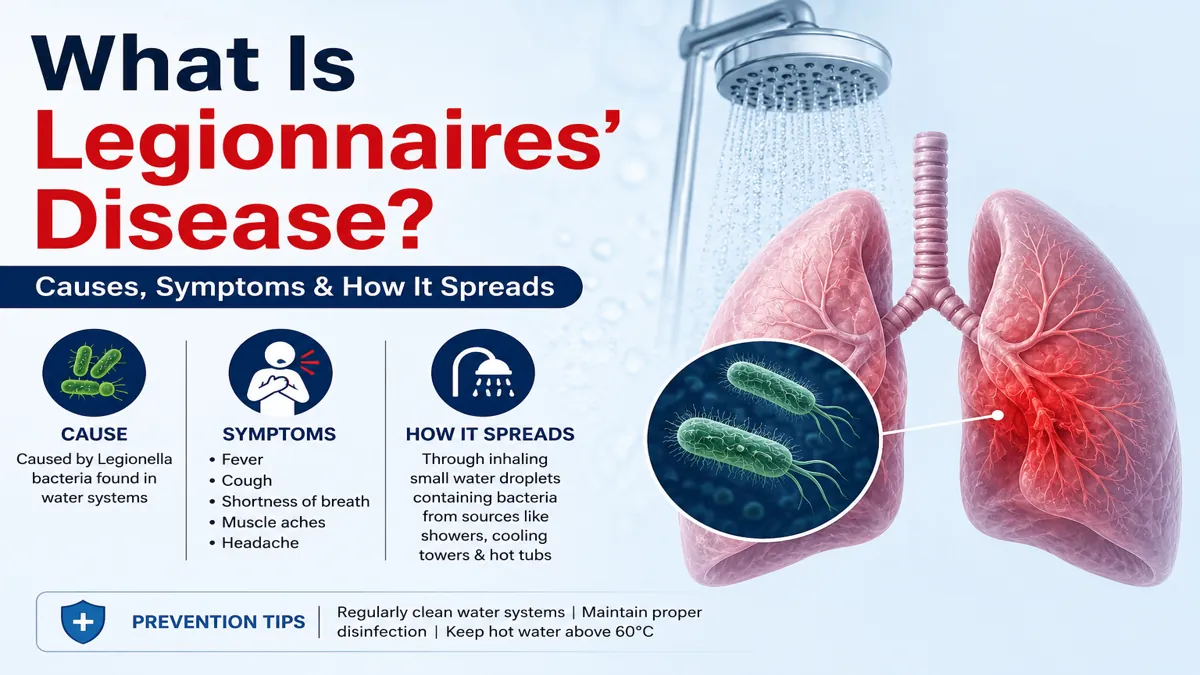 What Is Legionnaires' Disease Causes, Symptoms & How It Spreads