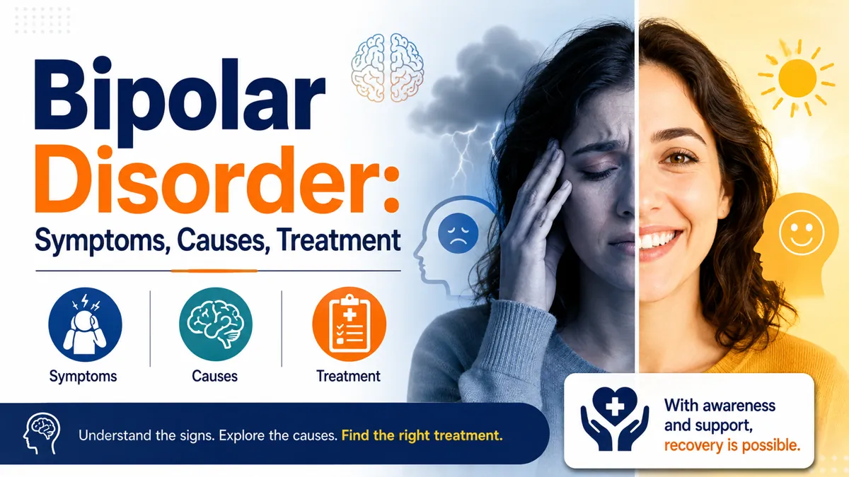 Bipolar Disorder: Symptoms, Causes, Types & Treatment Explained
