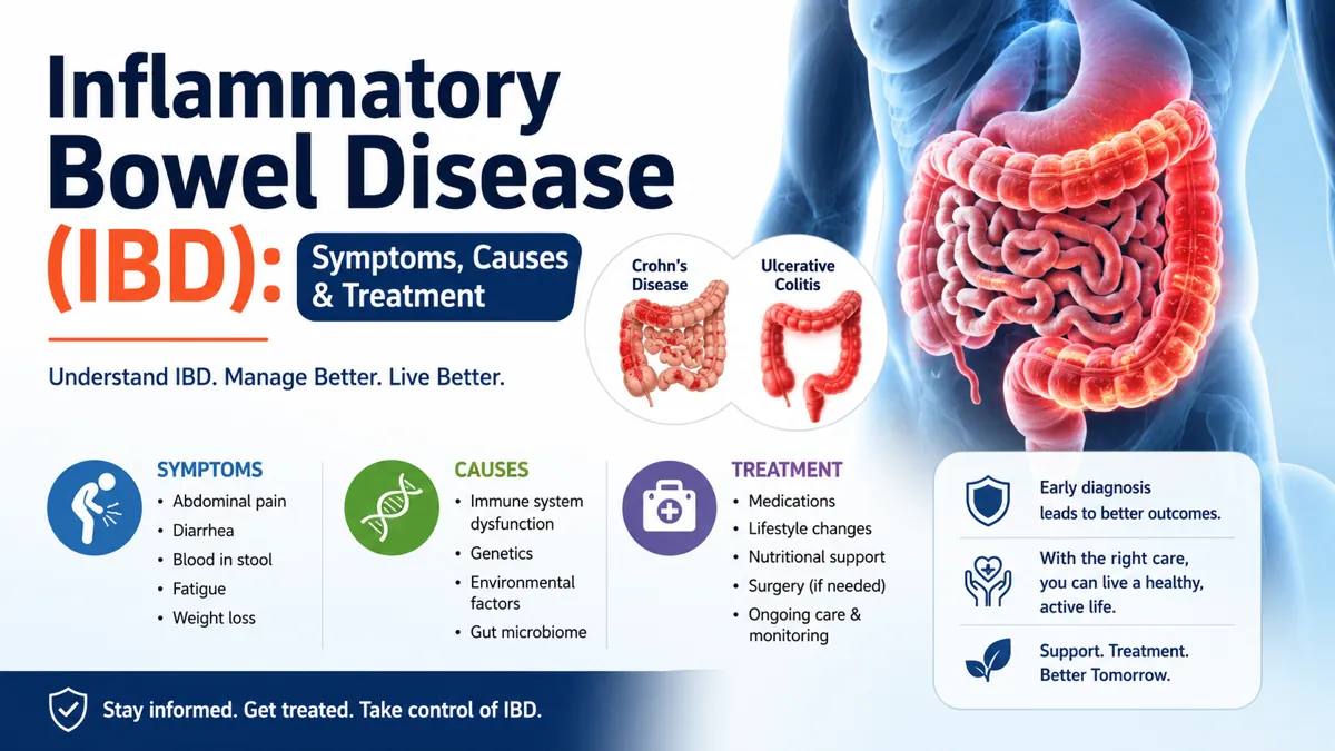 Inflammatory Bowel Disease (IBD): Symptoms, Causes & Treatment