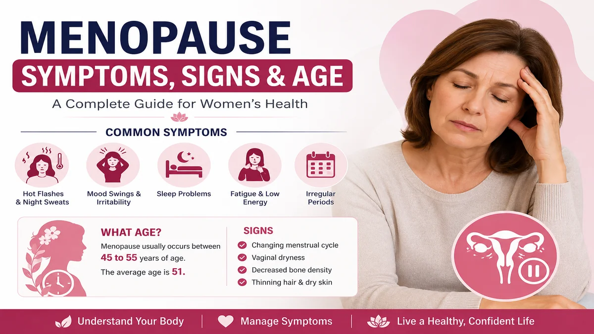 Menopause Symptoms, Signs & Age What to Expect