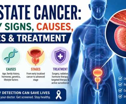 Prostate Cancer Early Signs, Causes, Stages & Treatment