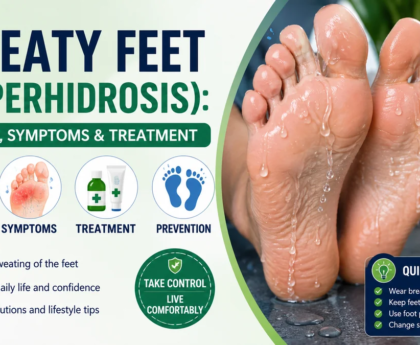 Sweaty Feet (Hyperhidrosis) Causes, Symptoms & Treatment