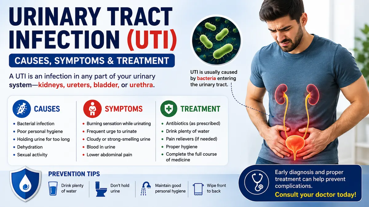 Urinary Tract Infection (UTI) Causes, Symptoms & Treatment