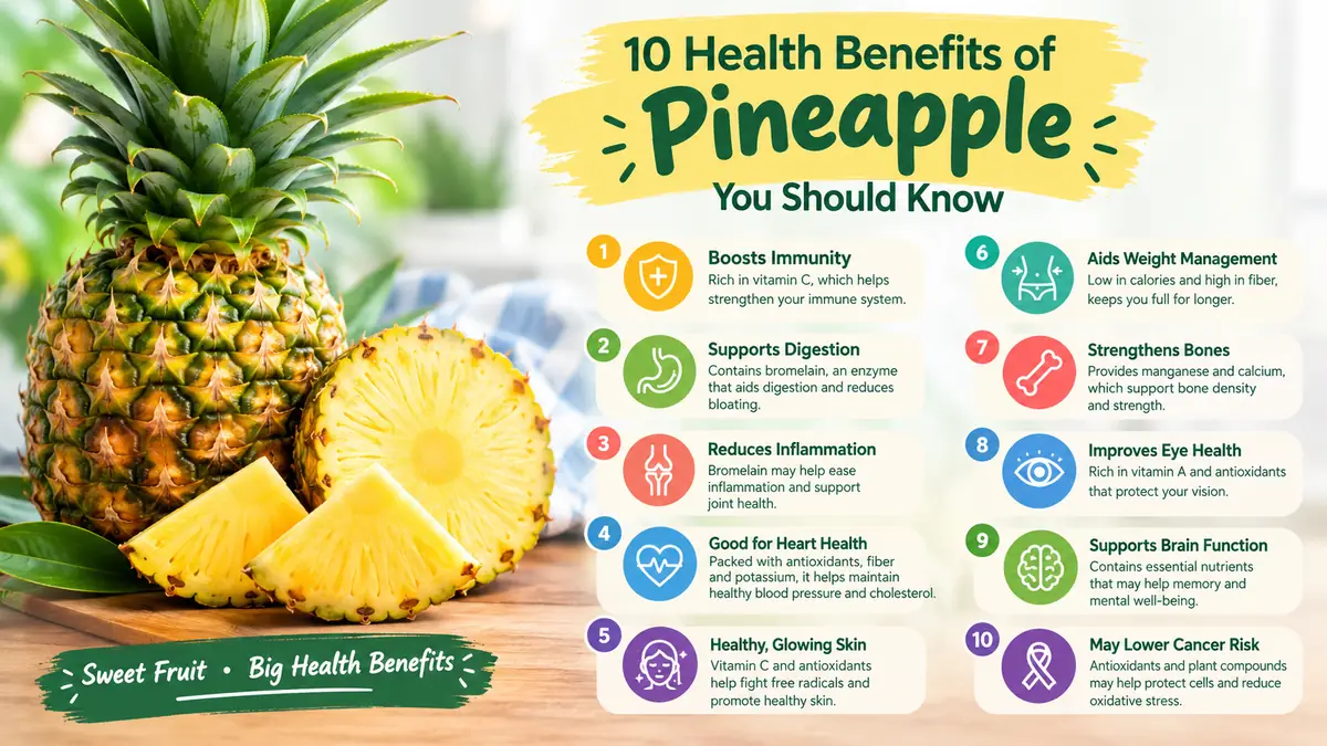 10 Health Benefits of Pineapple You Should Know